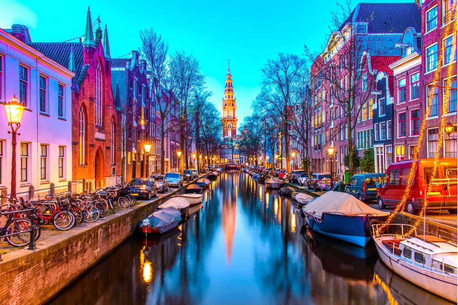 Romantic city of Amsterdam